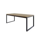 Ver imagem 1 de Mesa de Jantar Yon 200CMX90CMX77 cm Marrom/Vermont Oak/Preta
