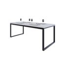 Ver imagem 4 de Mesa de Jantar Yon 200CMX90CMX77 cm Branco/Preto