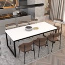Ver imagem 6 de Mesa de Jantar Yon 200CMX90CMX77 cm Branco/Preto