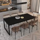 Ver imagem 6 de Mesa de Jantar Yon 200CMX90CMX77 cm Preto