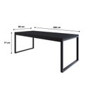 Ver imagem 3 de Mesa de Jantar Yon 200CMX90CMX77 cm Preto