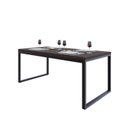 Ver imagem 4 de Mesa de Jantar Yon 200CMX90CMX77 cm Marrom/Terracota/Preto