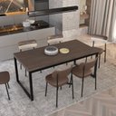 Ver imagem 6 de Mesa de Jantar Yon 200CMX90CMX77 cm Marrom/Terracota/Preto