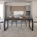 Ver imagem 2 de Mesa de Jantar Yon 200CMX90CMX77 cm Marrom/Terracota/Preto