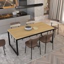 Ver imagem 7 de Mesa de Jantar Yon 200CMX90CMX77 cm Marrom/Vermont Oak/Preto