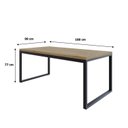 Ver imagem 4 de Mesa de Jantar Yon 200CMX90CMX77 cm Marrom/Vermont Oak/Preto