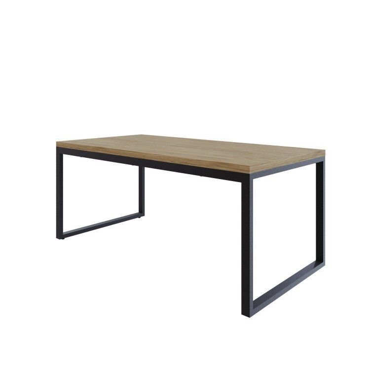 Mesa de Jantar Yon 200CMX90CMX77 cm Marrom/Vermont Oak/Preto
