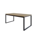 Ver imagem 1 de Mesa de Jantar Yon 200CMX90CMX77 cm Marrom/Vermont Oak/Preto