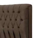 Ver imagem 5 de Cabeceira Cama King Estofada 1,93 - Inca Veludo Marrom