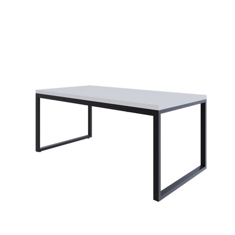 Mesa de Jantar Yon 200CMX90CMX77 cm Branco/Preto