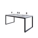 Ver imagem 4 de Mesa de Jantar Yon 200CMX90CMX77 cm Branco/Preto