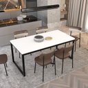 Ver imagem 6 de Mesa de Jantar Yon 200CMX90CMX77 cm Branco/Preto