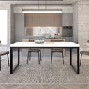 Ver imagem 2 de Mesa de Jantar Yon 200CMX90CMX77 cm Branco/Preto