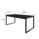 Ver imagem 3 de Mesa de Jantar Yon 200CMX90CMX77 cm Preto