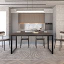 Ver imagem 2 de Mesa de Jantar Yon 160cm x90cm x77 cm Marrom/Terracota/Preta