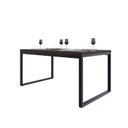 Ver imagem 4 de Mesa de Jantar Yon 160cm x90cm x77 cm Marrom/Terracota/Preta