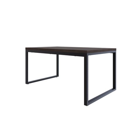 Mesa de Jantar Yon 160cm x90cm x77 cm Marrom/Terracota/Preta