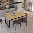Ver imagem 7 de Mesa de Jantar Yon 160cm x90cm x77 cm Marrom/Vermont Oak/Preto