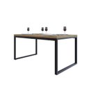 Ver imagem 5 de Mesa de Jantar Yon 160cm x90cm x77 cm Marrom/Vermont Oak/Preto