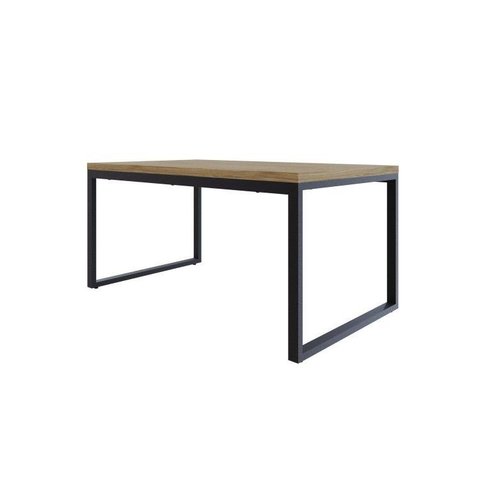 Mesa de Jantar Yon 160cm x90cm x77 cm Marrom/Vermont Oak/Preto