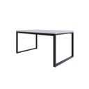 Ver imagem 1 de Mesa de Jantar Yon 160cm x90cm x77 cm Branco/Preto