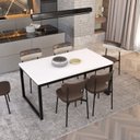 Ver imagem 6 de Mesa de Jantar Yon 160cm x90cm x77 cm Branco/Preto