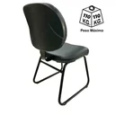 Ver imagem 3 de Cadeira Executiva Lisa Base Trapézio – Corino Preto