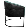 Kit 02 Poltronas Luiza Base de Ferro Preto Factor Preto e Linho - ADJ Decor POLTRONA KIT 2 , KIT 2 P - 12