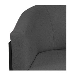 Kit 02 Poltronas Luiza Base de Ferro Preto Factor Preto e Linho - ADJ Decor POLTRONA KIT 2 , KIT 2 P - 6