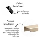 Ver imagem 4 de Puxador Kit 20 Clean Reto 30cm Moderno para Armário Gaveta - Champanhe