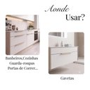 Ver imagem 5 de Puxador Kit 20 Clean Reto 30cm Moderno para Armário Gaveta - Champanhe