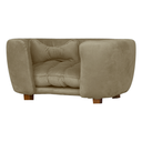 Ver imagem 1 de Poltrona Cama Pet Baby Hanna Estofada Tecido Veludo:capuccino