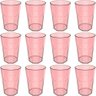 Kit 12 Copos Plásticos Rosa Quartzo 400ml Água Suco Bebidas ou Translúcido - 1