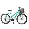 Bicicleta Aro 26 Feminina Retro Beach - 6 Marcha - Com Cesta creme - 2