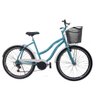 Bicicleta Aro 26 Feminina Retro Beach - 6 Marcha - Com Cesta creme - 5