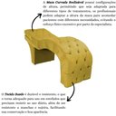 Ver imagem 5 de Maca Estética Estofada Reclinável Ergonômica Suede Sabrina Cor:amarelo