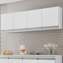 Ver imagem 2 de Armario Aéreo Geladeira 150cm Andréia 2 Portas Ajl Móveis Branco
