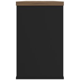 Balcão para Escritório 04 Portas 160cm com Chaves Unik A02 Nogal Preto - Lyam Decor - 8