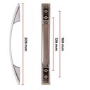 Ver imagem 3 de Kit 6 Puxador para Gavetas e Moveis em Geral 128/160mm com Parafusos