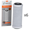 Ver imagem 1 de Kit 06 Un Refil Filtro Carvão Ativado Clor 7 Hidrofiltros