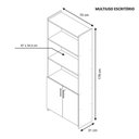 Ver imagem 2 de Armário Para Escritório Office Branco Branco New