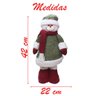 Dupla Boneco De Natal Papai Noel Boneco De Neve 42cm - 2