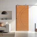Ver imagem 1 de Porta Correr 11 Trilho Soft Aparente Puxador Tubo 60cm 92cm x 210cm Concept Rodam Abertura Direita Marrom