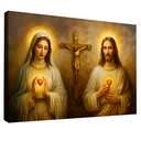 Ver imagem 6 de Quadro Decorativo Sagrado Coração de Jesus e Maria