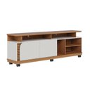 Ver imagem 2 de Rack Bancada Jurerê 1.8 Freijó Off White Matte com Mesa de Centro Jeri Off White Freijó - Colibri
