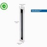 Puxador Concha de Embutir para Portas em Aço Inox 20cm - 2