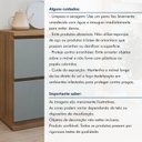 Ver mais imagens de Balcão 1 Porta 1 Gaveta com Rodapé 80 cm 100% MDF Rainha Verde/Nature