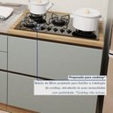 Ver imagem 5 de Balcão 1 Porta 1 Gaveta com Rodapé 80 Cm 100% Mdf Rainha