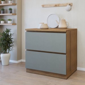 Balcão 1 Porta 1 Gaveta com Rodapé 80 Cm 100% Mdf Rainha