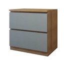 Ver imagem 2 de Balcão 1 Porta 1 Gaveta com Rodapé 80 cm 100% MDF Rainha Verde/Nature